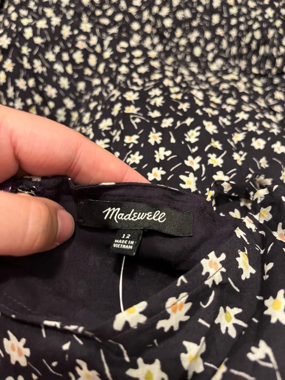 Madewell Cami Smock Waist Tiered Floral Midi Dress NWT - Picture 4 of 7